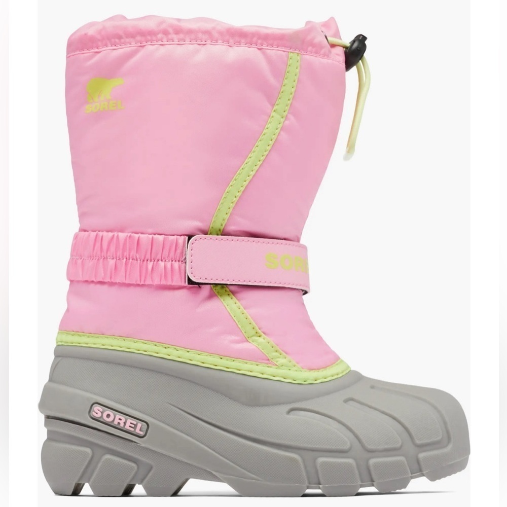 Sorel | FLURRY™ YOUTH BOOT in Blooming Pink/ Chrome Grey Size 6 - Picture 11 of 12